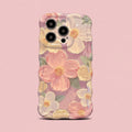 Cute Floral Oil Painting iPhone Case