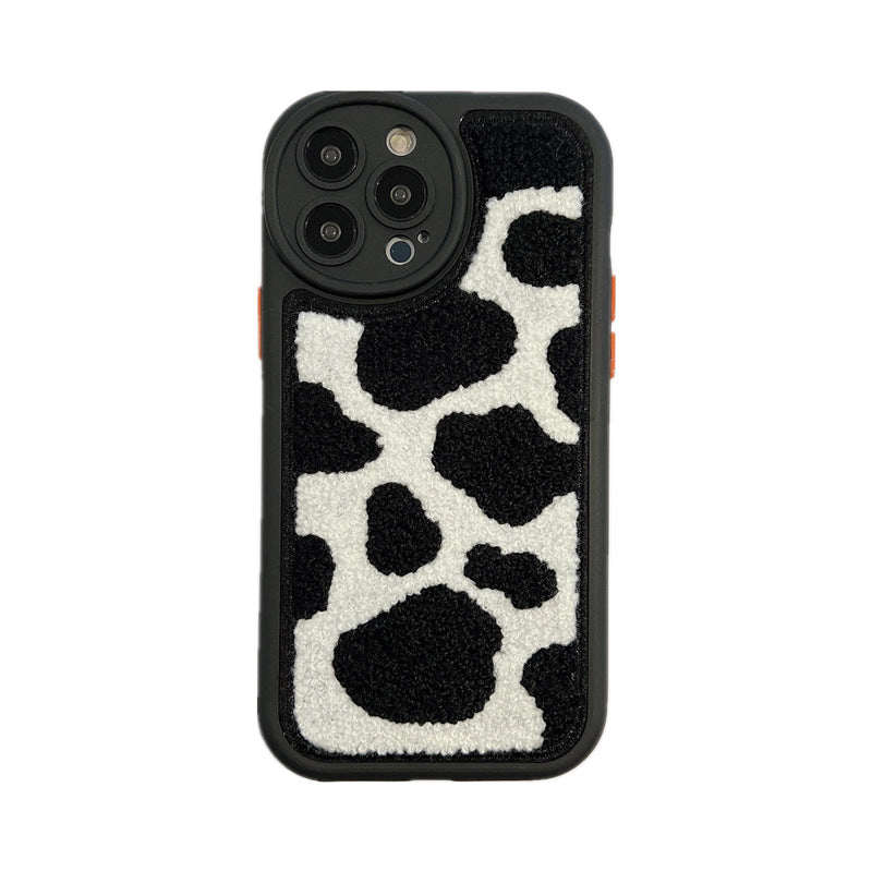 Plush Cow Print iPhone Case