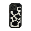 Plush Cow Print iPhone Case