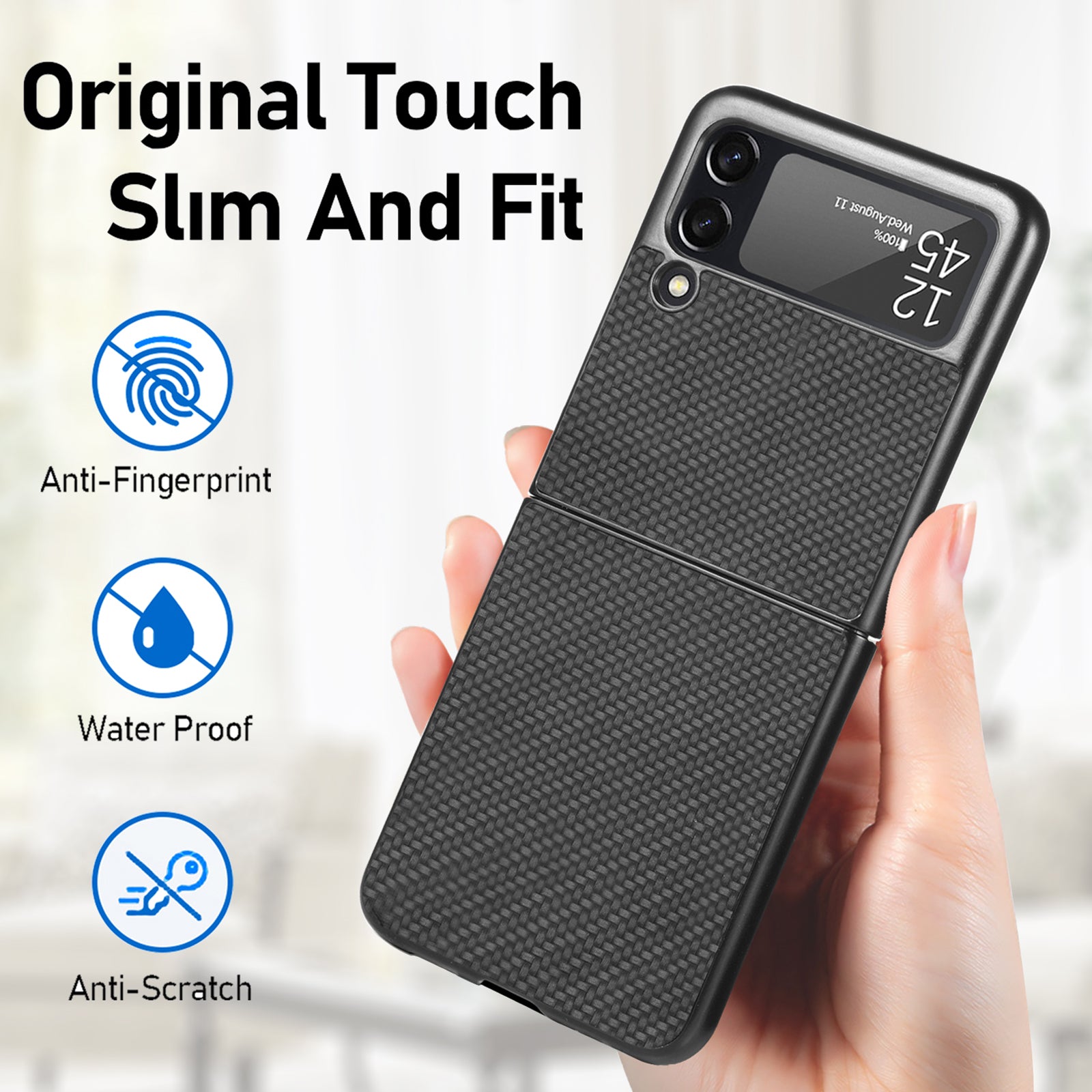 Samsung Z Flip Fiber Pattern Case