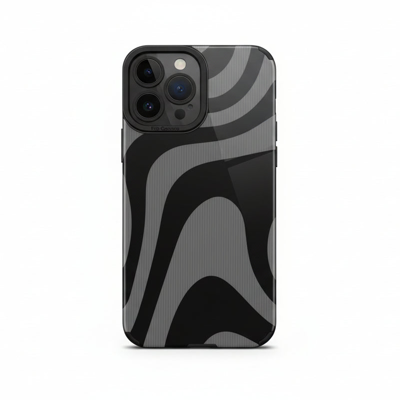 Dark Zebra Print iPhone Case