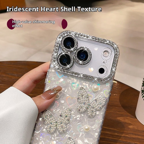 3D Pearl Butterfly iPhone Case