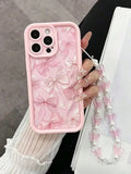 Pink Bow Pattern Phone case + Lanyard
